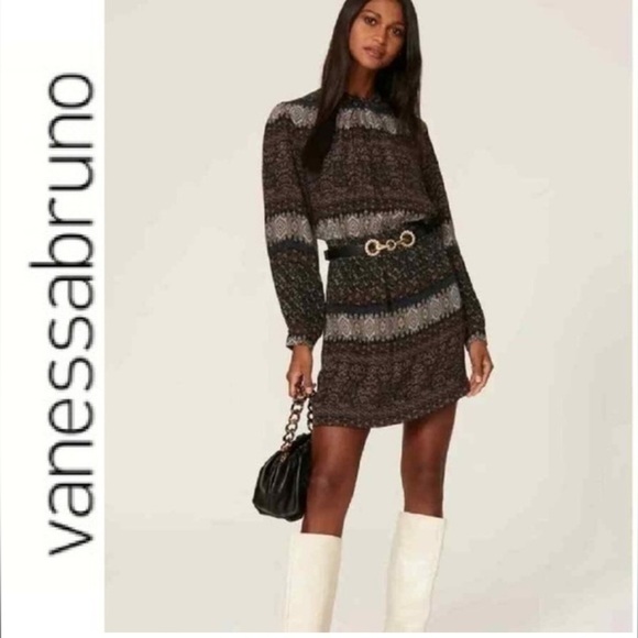 Vanessa Bruno Santana Printed Dress Size 8/ EUR 40 - Picture 6 of 16